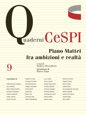 cover image of Piano Mattei fra ambizioni e realtà